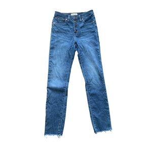 Madewell Medium Wash 9’ Mid-rise Skinny Jeans 25